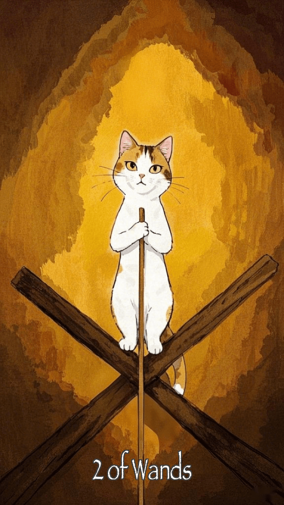 2 of Wands tarot card