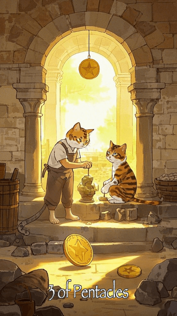 3 of Pentacles tarot card