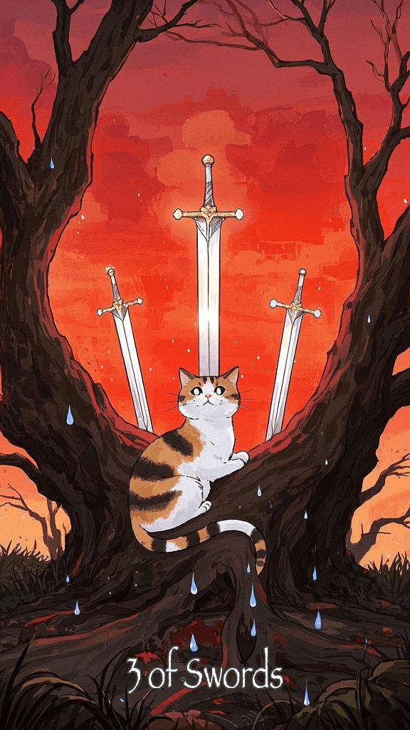 3 of Swords tarot card