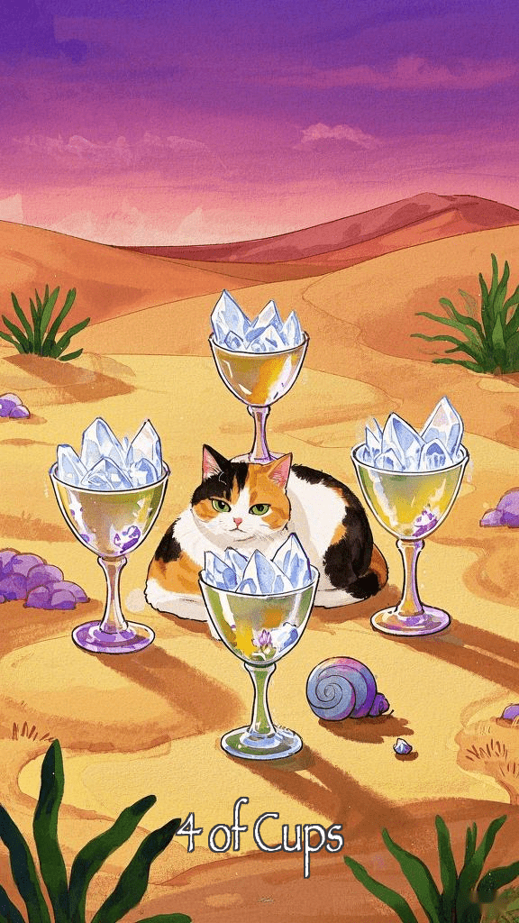 4 of Cups tarot card