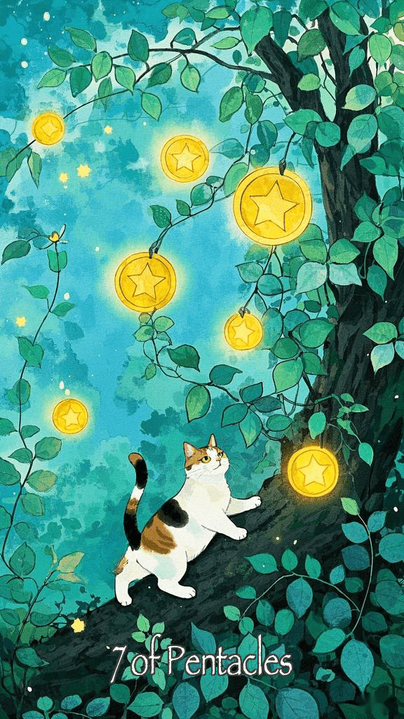 7 of Pentacles tarot card