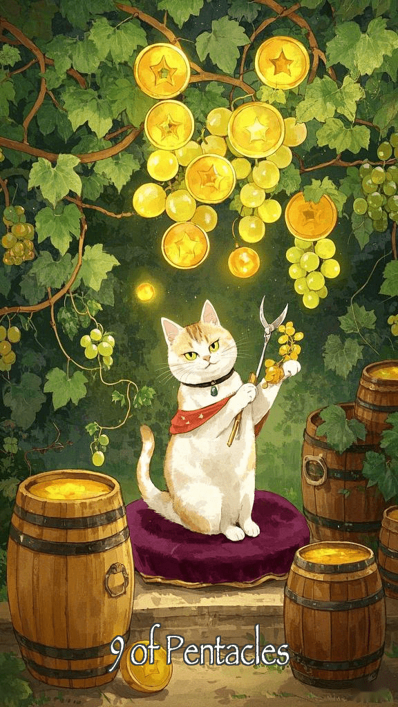 9 of Pentacles tarot card