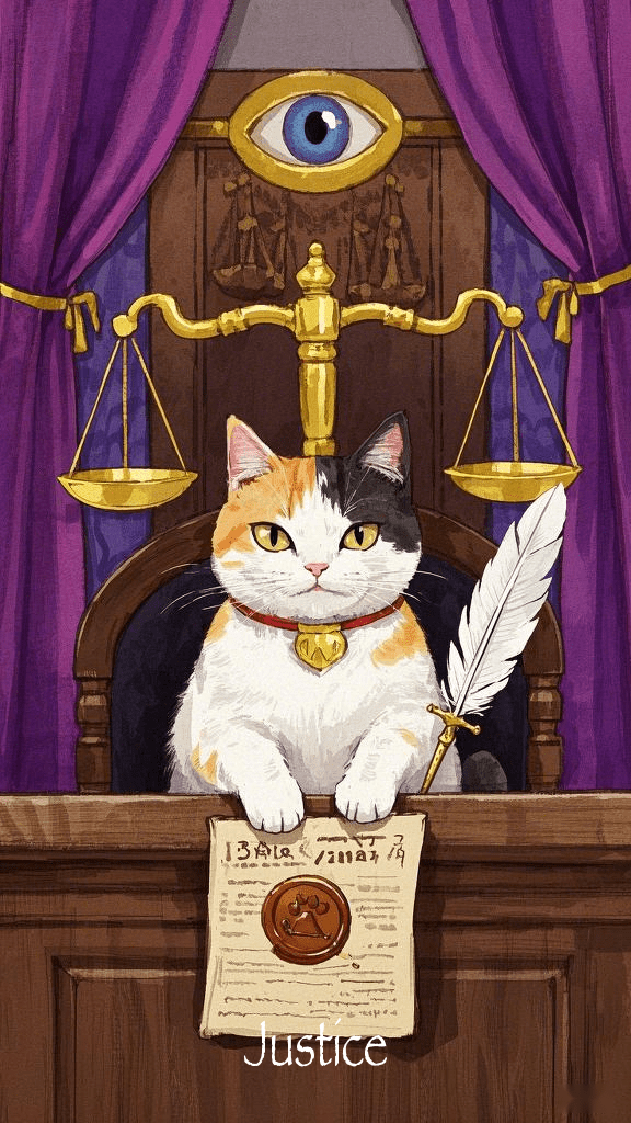 Justice tarot card