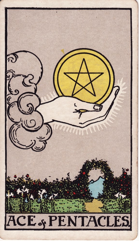 星币1塔罗牌